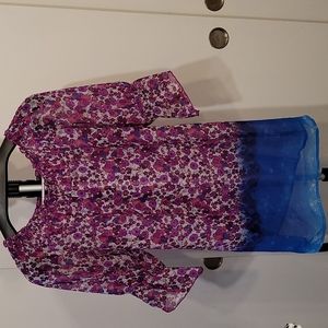 Sheer Floral tunic